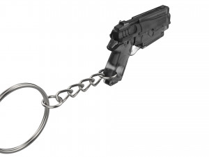 Keychain - 10mm Pistol - Fallout 4 - Printable - STL files 3D प्रिंट मॉडल