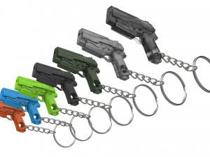 Keychain - 10mm Pistol - Fallout 4 - Printable - STL files 3D प्रिंट मॉडल