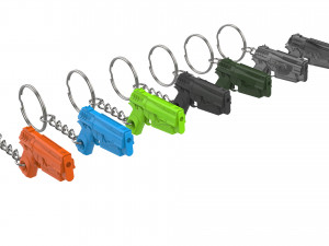 Keychain - 10mm Pistol - Fallout 4 - Printable - STL files 3D प्रिंट मॉडल