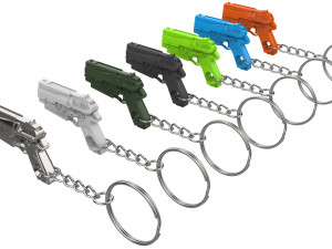 Keychain - 10mm Pistol - Fallout 4 - Printable - STL files 3D प्रिंट मॉडल