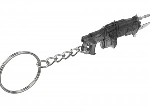 Keychain - Retro Lancer - Gears Of War - Printable - STL files 3D 프린트 모델