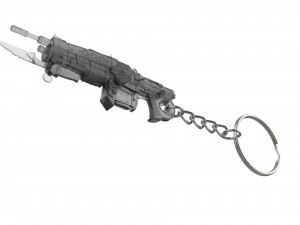 Keychain - Retro Lancer - Gears Of War - Printable - STL files 3D 프린트 모델