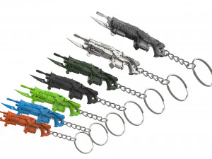 Keychain - Retro Lancer - Gears Of War - Printable - STL files 3D Print Model
