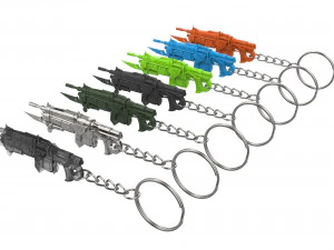 Keychain - Retro Lancer - Gears Of War - Printable - STL files 3D Print Model