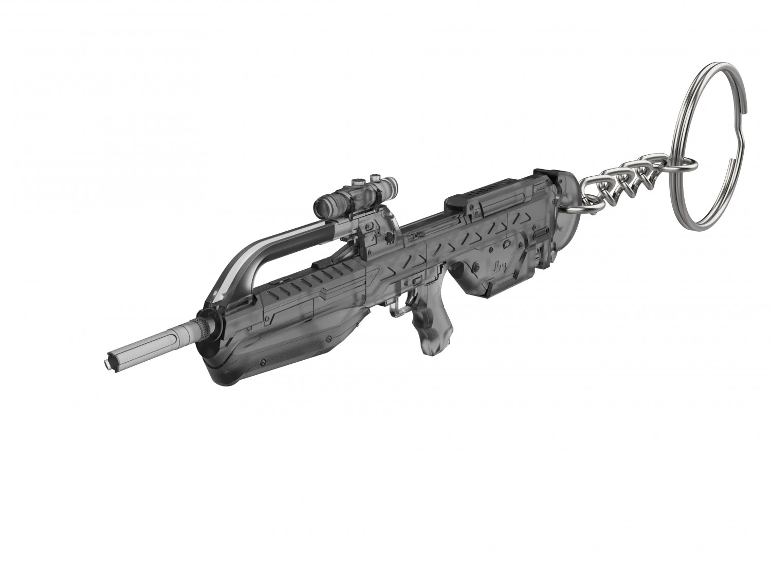 Keychain - BR-55 Battle Cannon - Halo - Printable - STL files 3D Print Model .c4d .max .obj .3ds .fbx .stl .blend 