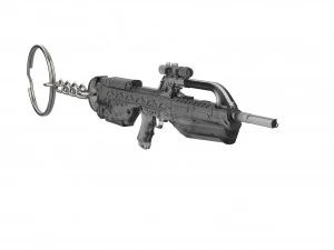Keychain - BR-55 Battle Cannon - Halo - Printable - STL files 3D Print Model