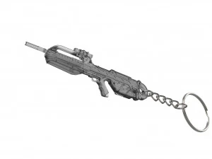 Keychain - BR-55 Battle Cannon - Halo - Printable - STL files 3D Print Model