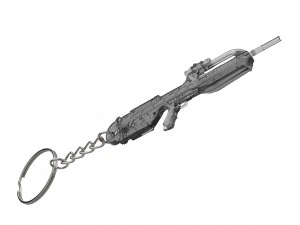 Keychain - BR-55 Battle Cannon - Halo - Printable - STL files 3D Print Model