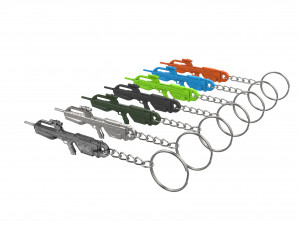 Keychain - BR-55 Battle Cannon - Halo - Printable - STL files Modèles 3D en vedette