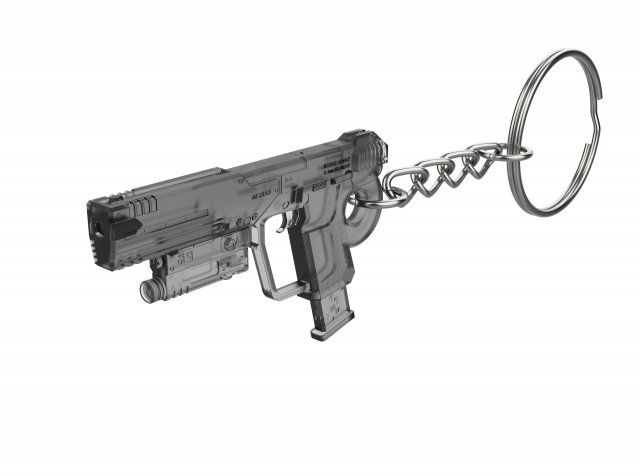 Keychain - M6C Socom - Halo - Printable - STL files 3D Print Model .c4d .max .obj .3ds .fbx .stl .blend 