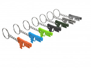 Keychain - M6C Socom - Halo - Printable - STL files 3D Print Model