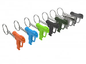 Keychain - M6D Magnum - Halo - Printable - STL files 3D Print Model
