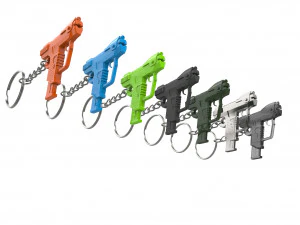 Keychain - M6D Magnum - Halo - Printable - STL files 3D Print Model