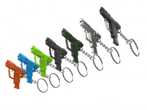 Keychain - M6D Magnum - Halo - Printable - STL files 3D Print Model