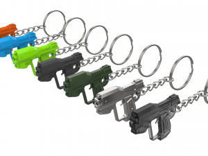 Keychain - M6G Magnum - Halo - Printable - STL files 3D-Druckmodell