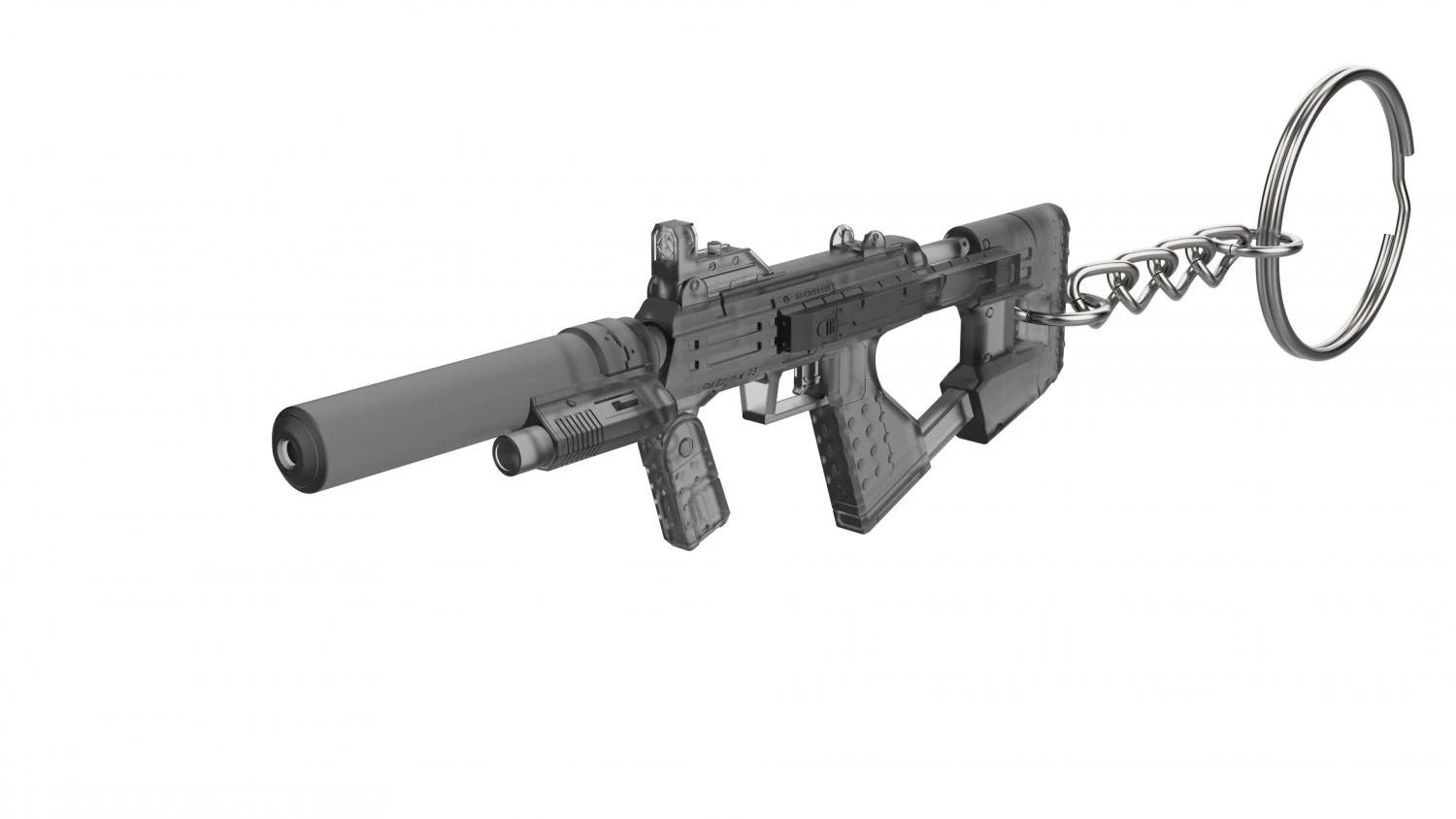 Keychain - M7 SMG - Halo - Printable - STL files 3D Print Model .c4d .max .obj .3ds .fbx .stl .blend 