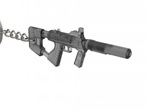 Keychain - M7 SMG - Halo - Printable - STL files 3D-Druckmodell
