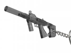 Keychain - M7 SMG - Halo - Printable - STL files 3D Print Model