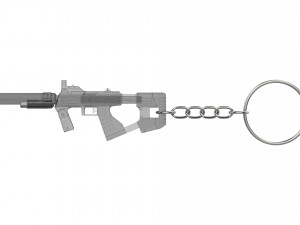 Keychain - M7 SMG - Halo - Printable - STL files 3D-Druckmodell