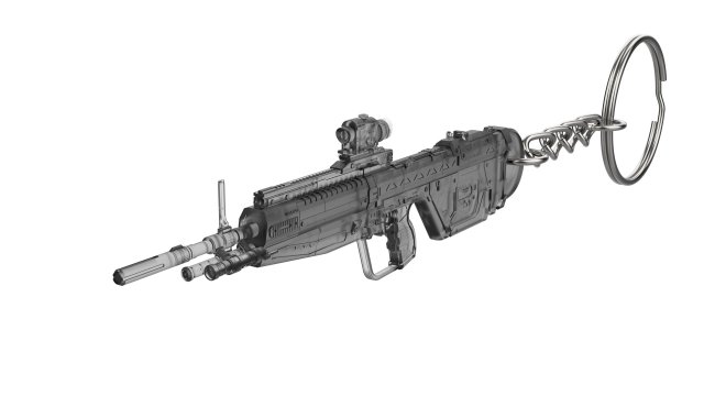 Keychain - M392 Cannon - Halo - Printable - STL files 3D-printmodel .c4d .max .obj .3ds .fbx .stl .blend 