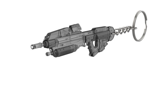 Keychain - MA37 Cannon - Halo - Printable - STL files 3D Print Model .c4d .max .obj .3ds .fbx .stl .blend 