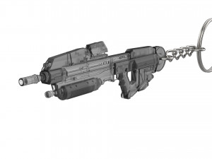 Keychain - MA37 Cannon - Halo - Printable - STL files 3D Print Model
