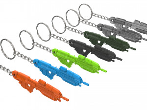 Keychain - MA37 Cannon - Halo - Printable - STL files 3D Print Model