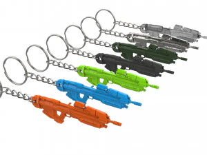 Keychain - MA40 Assault Cannon - Halo - Printable - STL files 3D Print Model