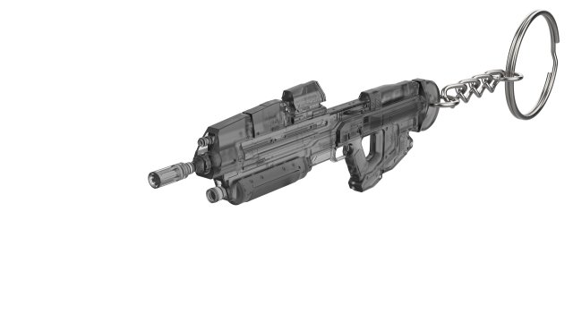 Keychain - MA40 Assault Cannon - Halo - Printable - STL files 3D-printmodel .c4d .max .obj .3ds .fbx .stl .blend 