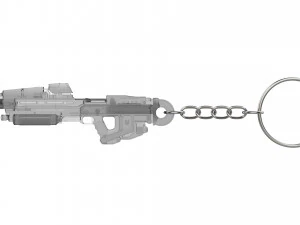 Keychain - MA40 Assault Cannon - Halo - Printable - STL files 3D Print Model