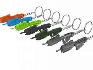 Keychain - MA40 Assault Cannon - Halo - Printable - STL files 3D Print Model