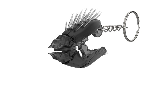 Keychain - Needler - Halo - Printable - STL files Model Cetak 3D .c4d .max .obj .3ds .fbx .stl .blend 