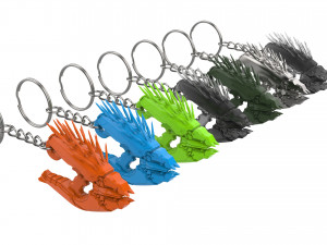 Keychain - Needler - Halo - Printable - STL files Model Cetak 3D