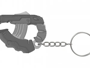 Keychain - H2A Plasma Pistol - Halo - Printable - STL files 3D Print Model