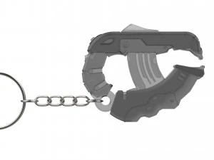 Keychain - H2A Plasma Pistol - Halo - Printable - STL files 3D Print Model