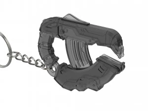 Keychain - H2A Plasma Pistol - Halo - Printable - STL files 3D Print Model