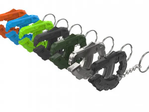 Keychain - H2A Plasma Pistol - Halo - Printable - STL files 3D Print Model