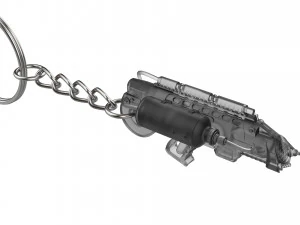 Keychain - Flame Cannon - Legends Of Tomorrow - Printable - STL files 3D Print Model