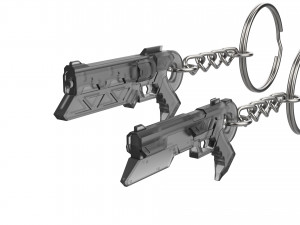 Keychain - Lucian Cannons - League of Legends - Printable - STL files 3D Print Model