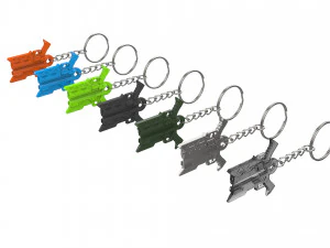 Keychain - Lucian Cannons - League of Legends - Printable - STL files 3D Print Model