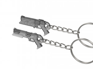 Keychain - Lucian Cannons - League of Legends - Printable - STL files 3Dプリントモデル