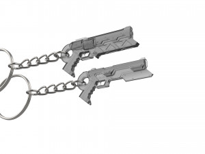 Keychain - Lucian Cannons - League of Legends - Printable - STL files 3Dプリントモデル