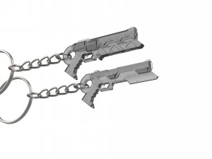 Keychain - Lucian Cannons - League of Legends - Printable - STL files 3D Print Model