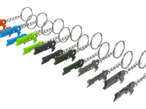 Keychain - Lucian Cannons - League of Legends - Printable - STL files 3D Print Model