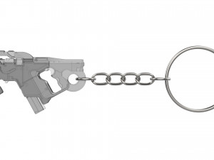 Keychain - M-25 Hornet Cannon - Mass Effect - Printable - STL files 3D Baskı Modeli