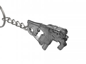 Keychain - M-25 Hornet Cannon - Mass Effect - Printable - STL files 3D Baskı Modeli