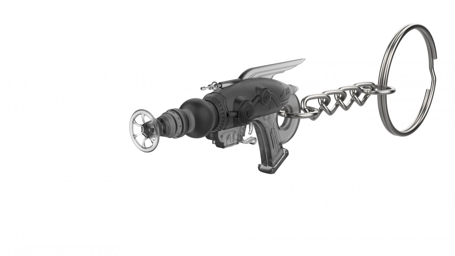 Keychain - Shrink Ray Blaster - Outer Worlds - Printable - STL files 3D Print Model .c4d .max .obj .3ds .fbx .stl .blend