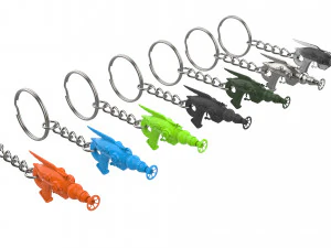 Keychain - Shrink Ray Blaster - Outer Worlds - Printable - STL files 3D Print Model