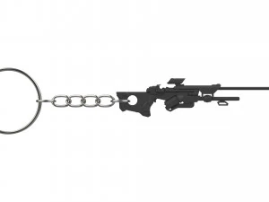 Keychain - Ana Sniper Rifle - Overwatch - Printable - STL files 3D Print Model