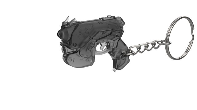 Keychain - DVa Black Cat - Overwatch - Printable - STL files 3D Print Model .c4d .max .obj .3ds .fbx .stl .blend 